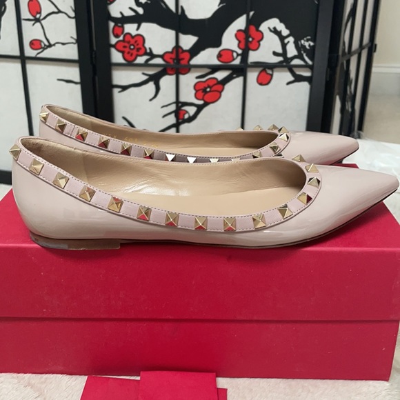 Valentino Rock studded Flats - Picture 2 of 9